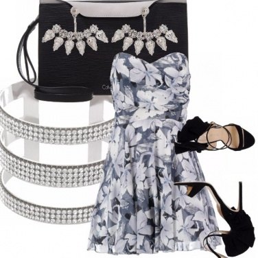 Outfit Fiori grigi