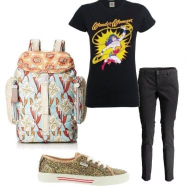 Outfit Scuola look