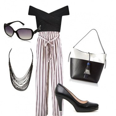 Outfit Il pantalone e righe