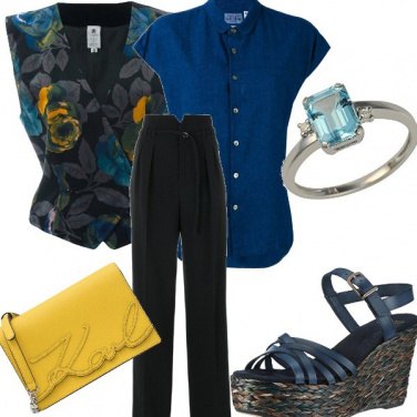 Outfit Il gilet a fiori