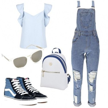 Outfit Salopette per la scuola