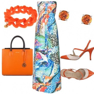 Outfit Avvolgente arancio