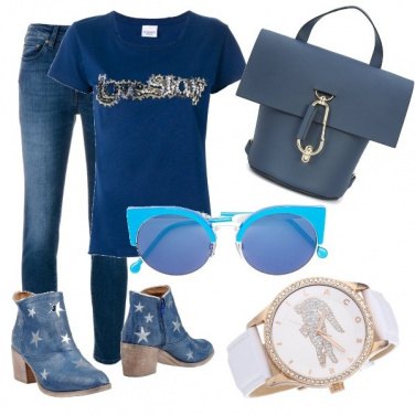 Outfit Coccodrillo e stelle