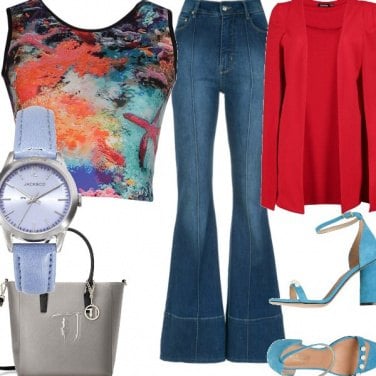 Outfit Astrattismo sul top
