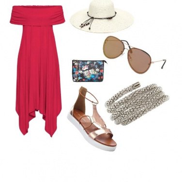 Outfit Eleganza curvy al mare