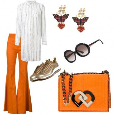 Outfit Tunica e sneakers