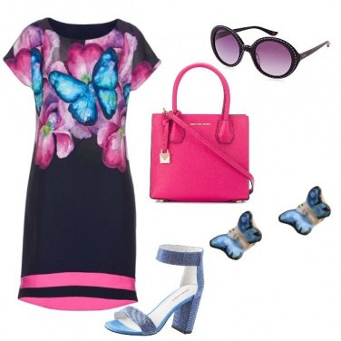 Outfit Farfalle blu