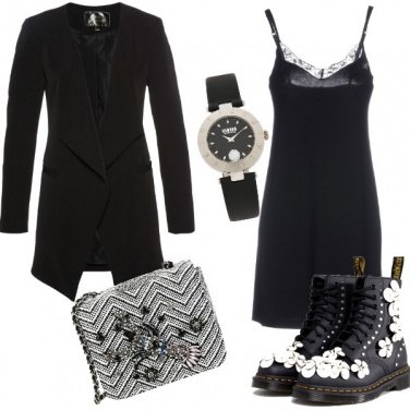 Outfit Giacca lunga con sottoveste