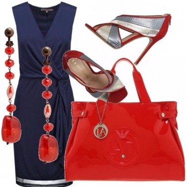 Outfit Rosso blu