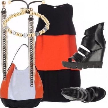 Outfit Zeppe e mini abito