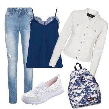 Outfit Sportiva con pizzo