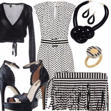 Outfit Dots and stripes