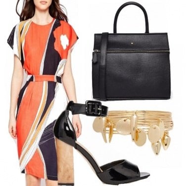 Outfit Rosso nero