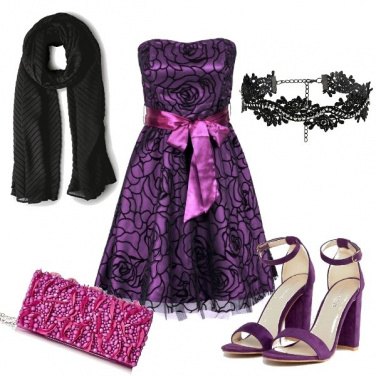 Outfit Un tocco di fucsia per farsi notare