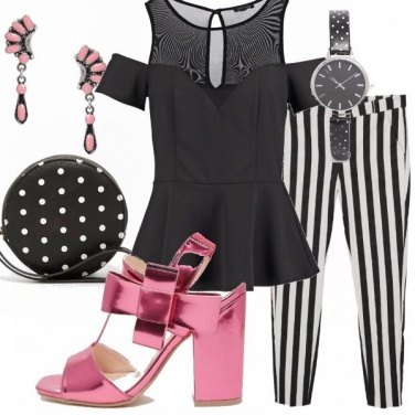 Outfit Righe e pois