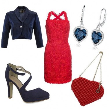 Outfit Rosso di sera
