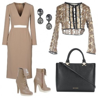 Outfit Nero e nude