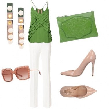 Outfit La scarpa nude very chic