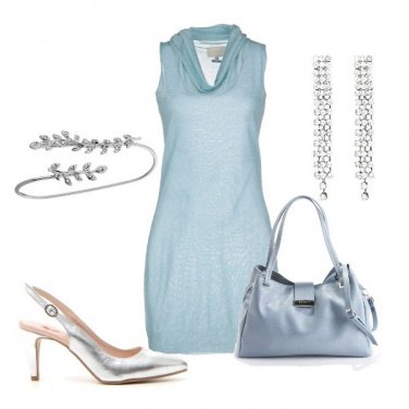 Outfit Cocktail in fresco azzurro