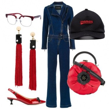 Outfit La tuta di jeans