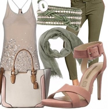 Outfit Pink and green