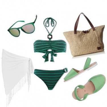 Outfit Verde al mare