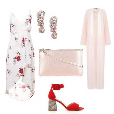 Outfit Rosa e rosso