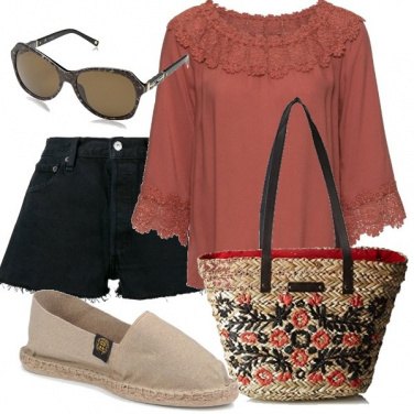 Outfit Borsa in paglia