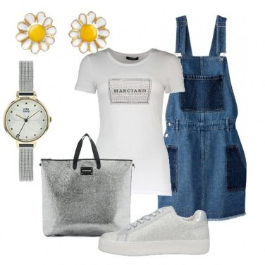 Outfit Salopette in denim