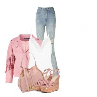 Outfit Outfit da giorno jeans elefante