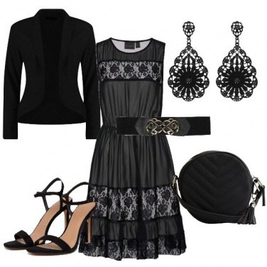 Outfit Nero e pizzo