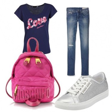 Outfit Scuola look