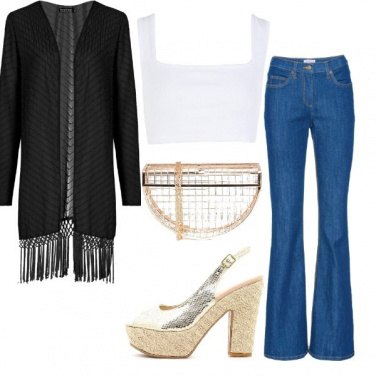Outfit Borsa trasparente