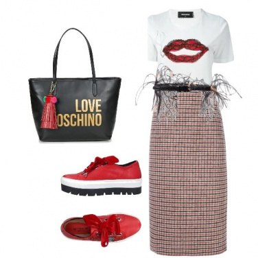 Outfit Longuette e sneakers