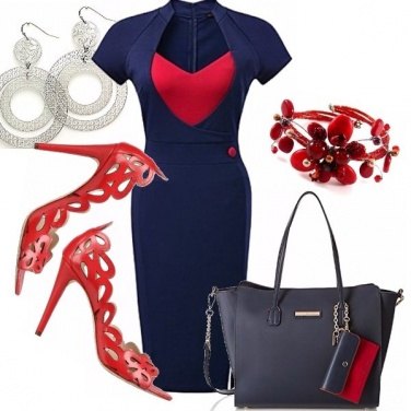 Outfit Blue and red