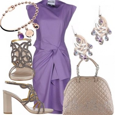 Outfit Il tubino ametista