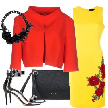 Outfit Red roses