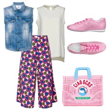 Outfit Pantalone fantasia di giorno