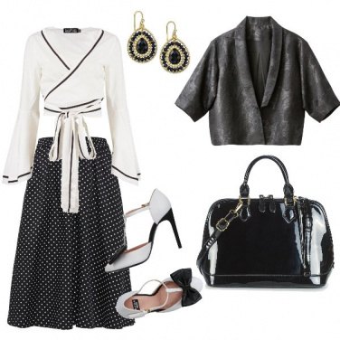 Outfit Fiocchi e pois