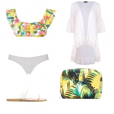 Outfit Un mare floreale