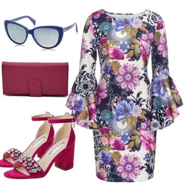 Outfit Floreale fucsia