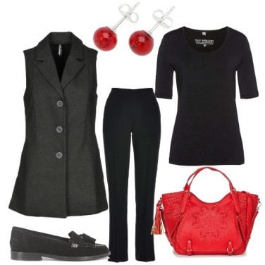 Outfit Gocce di rosso