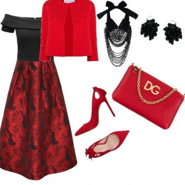 Outfit Red and black