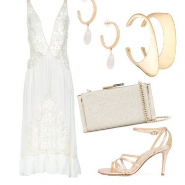 Outfit Bianco/oro