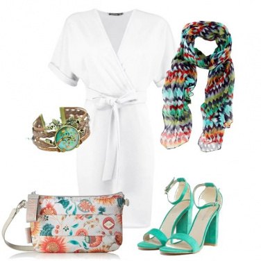 Outfit Goccia di bianco fra i colori d\'estate