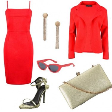 Outfit Matrimonio in rosso
