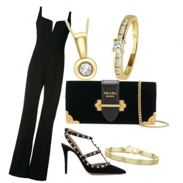 Outfit Eleganza dorata