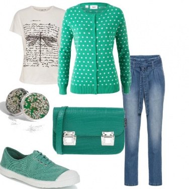 Outfit Verdi prati in fiore