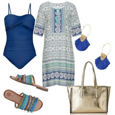 Outfit Oro in spiaggia