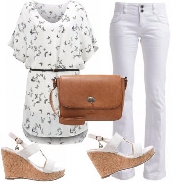 Outfit Tempo libero con colori chiari